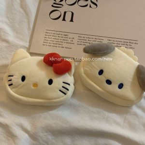 Túi Đựng Đồ Trang Điểm Kitty Dễ Thương Mini Túi Xách Nữ Túi Đựng Đồ Đa Năng Nhỏ Túi Xách Bằng Vải Cotton Túi Vuông Nhỏ