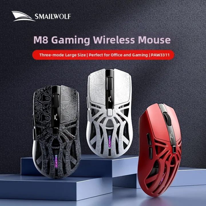 Mailwolf Mouse SMAILWOLF | Gaming Mouse 3-Mode Wireless Lightweight | Lazada PH