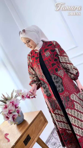 Tamara Set Jubah dan Outer Batik Jubah Muslimah Moden Sesuai Majlis & Harian