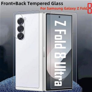 2026 Front Back 9H Tempered Glass for Samsung Galaxy Z Fold 8 Ultra 7 6 5 4 5G Full Cover Clear HD Screen Protector Films 1-3PCS