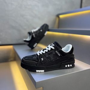 Fall New Style Thick Bottom Casual Shoes Mens Denim Print Frayed Jeans Fat Duck Shoes Breathable Soft Sole Sports Sneakers