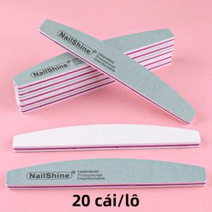 Miếng Dán Đánh Bóng Móng Chuyên Nghiệp Hai Mặt Có Thể Giặt Được Độ Nhám 1000/4000 20/50 Cái Dụng Cụ Làm Móng Dụng Cụ Đánh Bóng Móng Tay