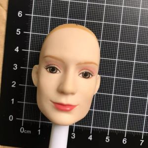 DISNEY Doll Bald Heads Red Hair King Queen Alice Doll Heads With Makeup DIY Dressing Doll Parts DIY Dressing Doll Accessories