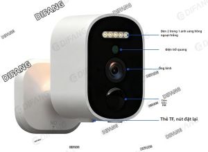 difang | Camera An Ninh Không Dây Yoosee Mini 4G LTE Pin 5000mAh Giám Sát Ngoài Trời Trong Nhà Tích Hợp Âm Thanh Hai Chiều & Phát Hiện Chuyển Động