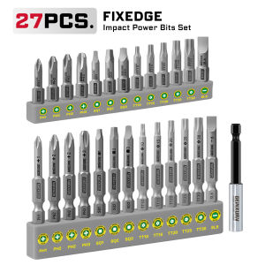 Geinxurn 26/27PCS FIXEDGE Screwdriver Bit Set With Torx Bits With Magnetic Bit Holder for Bicycle Car Moto
