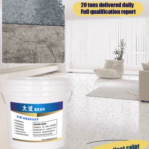 Upgraded epoxy color sand floor paint pure natural selfdraining once molded cement floor
