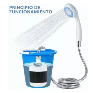 [Wondering] Portable Camping Shower Outdoor USB Rechargeable Shower Head Bathing 3.7V Pump 4.9ft For Beach Swimming Outdoor Traveling Hiking