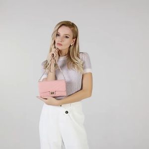 Nkshop พร้อมส่ง🎀 Wallet on chain กระเป๋าสะพายข้าง 🌟งานจริงสวยมาก🌟 ซับแดง สายโซ่ ใส่มือถือได้ทุกรุ่น💐 ใส่บัตร/เหรียญ/แบงค์ ครบจบในใบเดียว✔