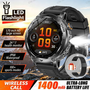 Đồng Hồ Thông Minh GPS 1400mAh Màn Hình AMOLED 1.7 Inch Chống Nước 10ATM Theo Dõi Sức Khỏe Gọi SOS Đèn Pin Dành Cho Nam HT30