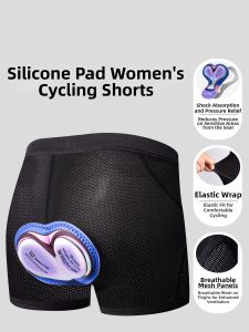 ROGYTO | Shock Absorbing Silicone Womens Cycling Shorts