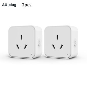 AU NZ Standard Tuya WiFi Smart Socket Energy Monitor Plug with Timer Works with Smart Life App Alexa and Google Voice Control