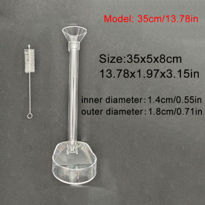 Acrylic Aquarium Fish Feeder Transparent Tube Multifunctional Large Capacity Fish Tank Food Dispenser For Aquarium Tank Shrimp