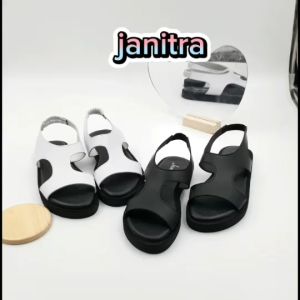 Janitra Official Shop- BARETTA Sandal Platform Wanita Tali coak Model Korean Style Sendal Kondangan