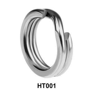 TEASER 200pcs/bag HT001 Stainless Steel Fishing Split Rings High Tensile Strength Fishing Ring Double Loop Line Connector