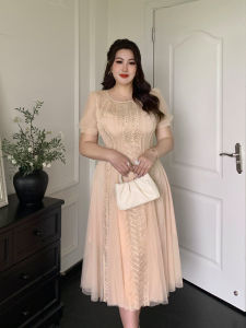 GLEC | Plus Size Waist Shaping Lace Dress