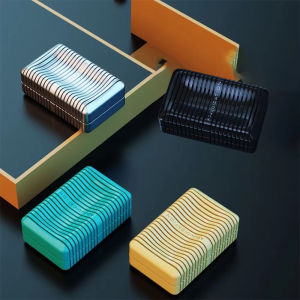 1PC Edc Fidget Slider หมุนโลหะสบู่ป้องกันความดัน Sensory ของเล่น Tdah ตารางโฟกัสของเล่นนุ่ม Magnetic Slider