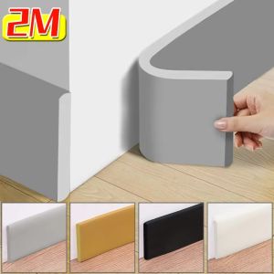 สติ๊กเกอร์ติดผนังกันน้ำ3มิติลายบัวยาว2ม. เทปผ้าสำหรับตกแต่งกันการชนมุมเฟอร์นิเจอร์หนาสติกเกอร์ติดด้วยตนเอง