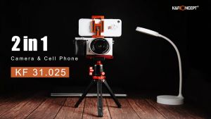 K&F 2 in 1 Arca Swiss Quick Release Plate Camera and Smartphone Mount Tripod Holder CA02