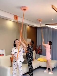 Chổi lau trần nhà cây quét trần nhà hình hoa hướng dương đa năng xoay 180 độ cán inox dài 180cm-Happy Home 4U