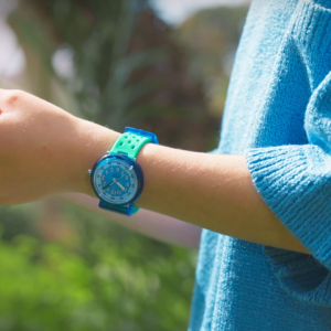 Flik Flak Fizz In Waves (FCNP006) Green Silicone Kids Watch