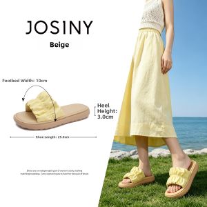 Josiny | Comfy Ruffle Flat Slipper for Women