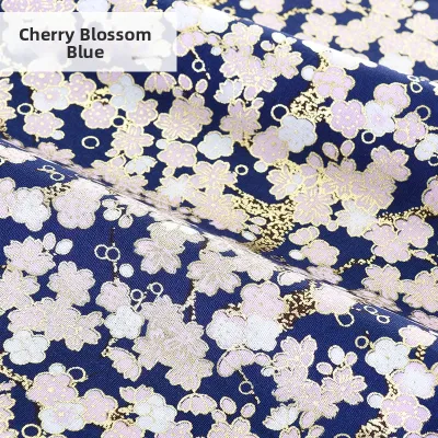 Gilded Japanese Style Cotton Fabric