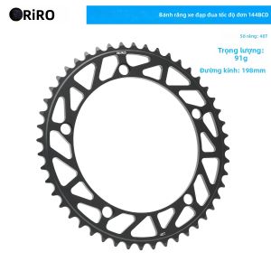 GOLDIX | RIRO 144 BCD Racing Chainring Tùy Chọn Thiết Kế Cắt Xén Nhẹ 48T 49T 51T 1/8 Xích Tốc Độ Đơn Dành Cho Xe Đạp Đường Đua/bánh Răng Cố Định
