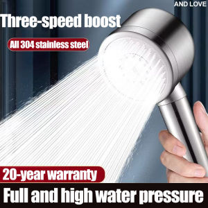 Kepala Pancuran Bertekanan Tinggi ANDLVE High Pressure Shower Head With Filter Saving shower head high pressure Pressurized Hand Shower Head does not irritate the skin shower set Enjoy a hotel-grade bathroom shower rain set 花洒喷头