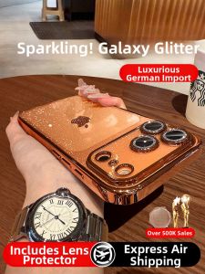 Bosie | Sparkling Galaxy Transparent Full-body Drop Protection Phone Case
