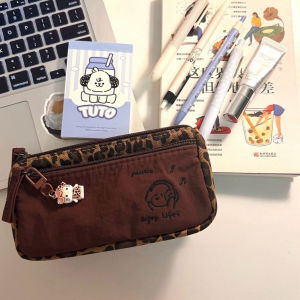 Adorable Large Capacity Music Dog Pencil Case High Aesthetic Value Women Students Stationery Storage Bag Lead Pencil Box