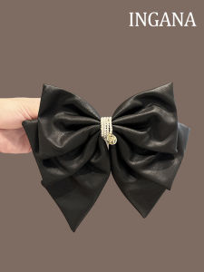 กิ๊บติดผมรูปผีเสื้อปมผีเสื้อสุดหรูหราพร้อมลูกปัดหนังสไตล์ย้อนยุคสำหรับผู้หญิง กิ๊บติดผมแบบสวมครึ่งหัว วัสดุอื่นๆ