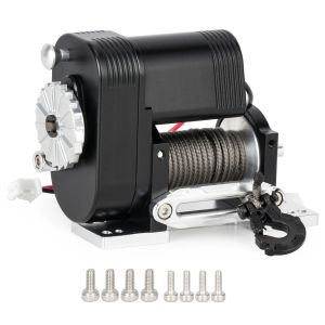 RC Car Metal Simulated 8274 Vertical Winch 6-12.4V 50lbs Load Capacity for 1/10 RC Crawler Axial SCX10 TRX4 RC4WD Upgrade Parts