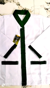 baju kemeja koko lengan panjang anak laki laki list hitam list hijau list merah