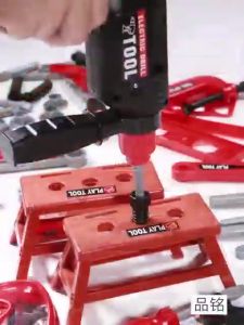 Dream Toy Kids Toolbox Engineer Simulation Repair Tools Pretend Toy Electric Drill Screwdriver Drill Toy