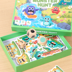 Fun Monster Capture Board Game Montessori Wooden For Children Thinking Clearance Games Parent-Child Interactive Educational Toys