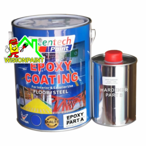 1L Epoxy paint ( GREENTECH PAINT ) HEAVY DUTY [Include Hardener] Coating / GREENTECH EPOXY