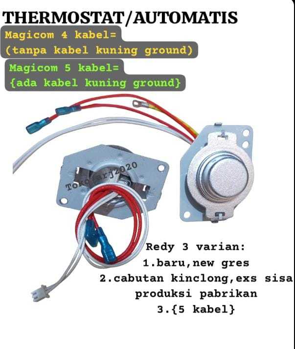 automatis%20thermostat%20Magicom%20rice%20cooker%20digital%20yongma%20Philips%20Polytron%20Kirin%20cosmos%204%20kabel%20&%205%20kabel%20-%20Image%203