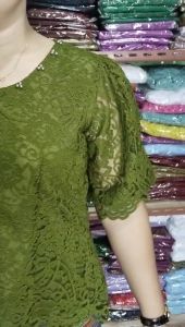 KEBAYA DF BLUS RENDA WANITA/ATASAN KEJORA TANGAN SIRKEL VIRAL 2023