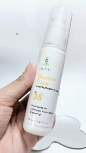 [ SUNSCREEN SERUM ] Greenika Sunscreen Serum SPF 35 – Whitening Sunscreen for Face – Moisturizer with Sunblock for Oily Skin – Collagen-Infused Facial Serum – Anti-Aging & Hydrating Day Cream – Broad-Spectrum Protection for All Skin Types