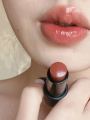 Fake Plain Face Transparent Tea Milk Coffee! Niche Style Multi-Purpose Stick Vertical Dance Wild Looking Lipstick Blush White Moisturizing Lip Lacquer Women. 