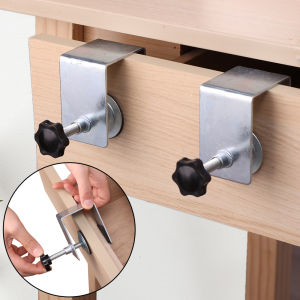 Drawer Front Installation Fixing Clamps Hardware Portable Drawer Panel Mounting Clips Carpenter Steel Woodworking Cabinet Tool