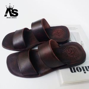 Sandal Pria kulit sapi Sandal Santai Pria Kulit sapi Sandal kulit pria Sandal Pria kokop ban2 kulit sapu Sendal Pria Kulit sapi sendal Casual Pria kulit sapi Sandal Pria Trendy Masa kini