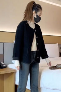 SHIMO | Short and Loose High-end Sheepskin Coat