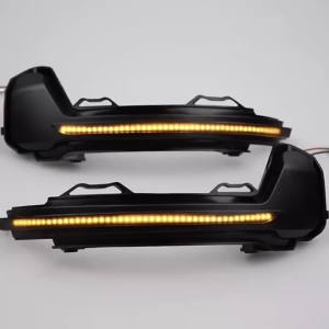 Kalynlun 2pcs For VW Volkswagen Tiguan MK2 2017 Touareg MK3 2019 LED Dynamic Turn Signal Light Side Rearview Mirror Indicator Sequential 0S5T3W