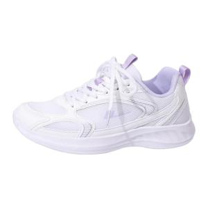 Womens Lightweight Fleece Lined Thick Bottom Purple Color Sneakers Soft Sole Student Casual Sports Shoes round Toe