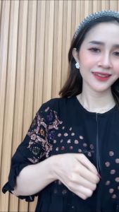 DASTER BATIK CAP ABSTRAK WARNA MULTICOLOUR BAHAN TWILL RAYON CANDI MEKAR