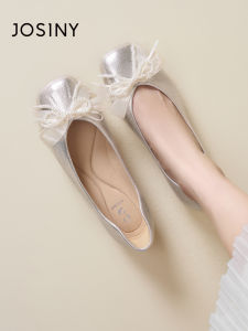 Josiny | Mary Jane Shoes Flat Pearl Decorated