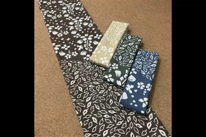 Kain Batik Meteran Katun Soft Pastel Premium Jarik Panjang Pekalongan Motif Modern Bunga Daun