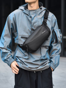 Mens Crossbody Bag Outdoor Cycling Casual Commuting Waist Bag Single Shoulder Bag Functional Style Trendy Small Bag
