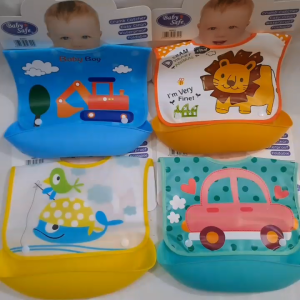 Baby Safe Foldable Slabber Crumb Catcher Bib Celemek Makan Bayi BIB02